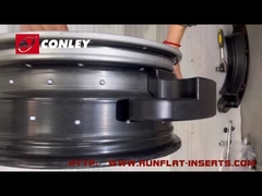 ISO 9001 Military Run Flat Chèn cho xe khách Xe buýt Bảo vệ lốp phẳng